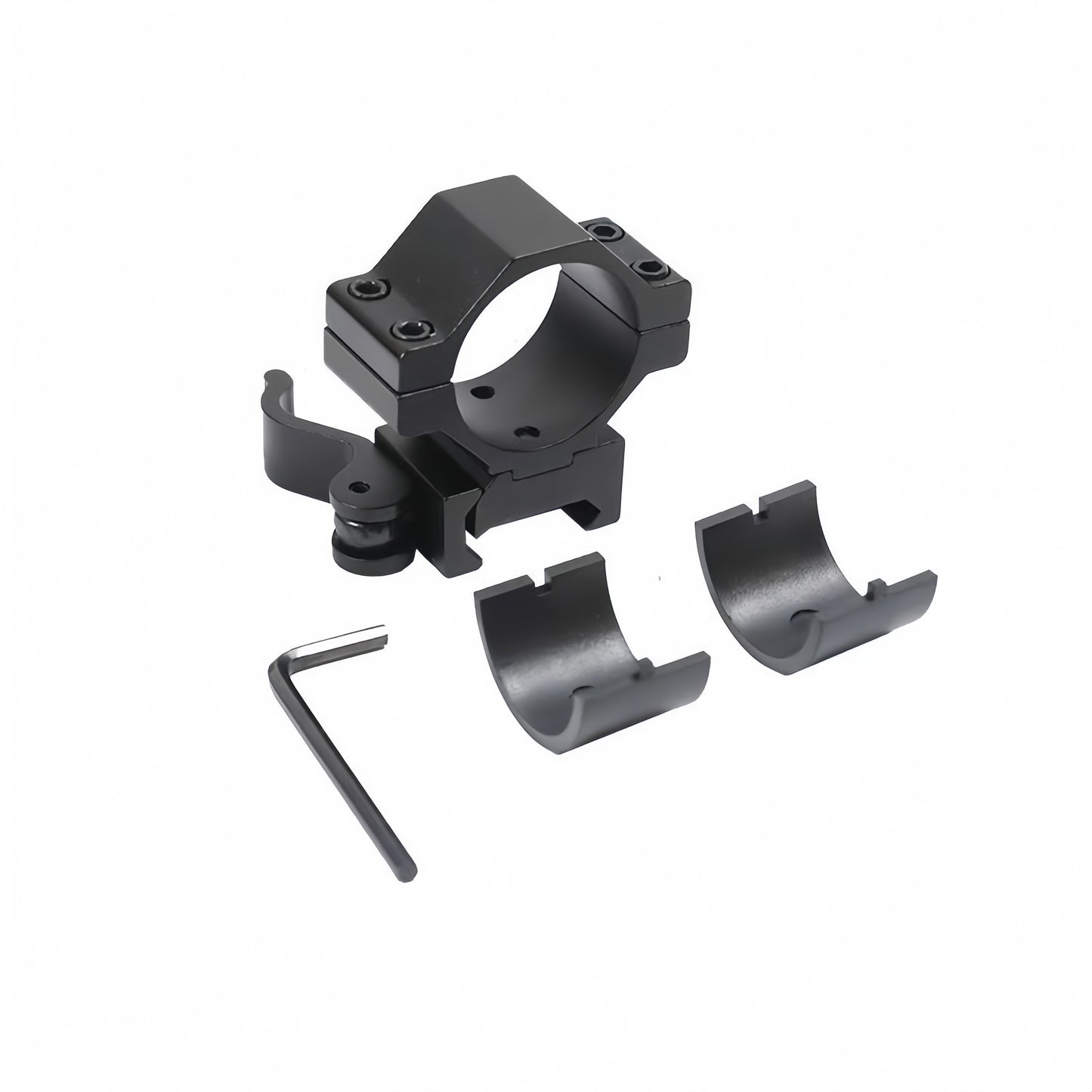 Quick-release sight fixing fixture, pipe diameter 25.4mm/30mm, used for 20mm guide rails