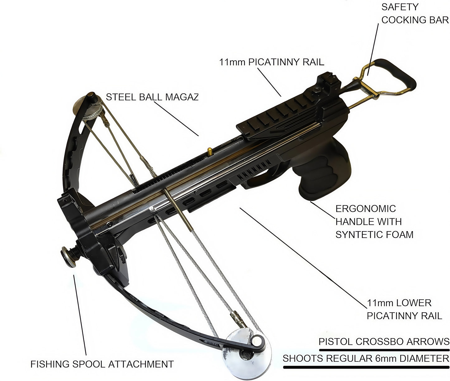 Steel claw Compound crossbow,Two shooting methods