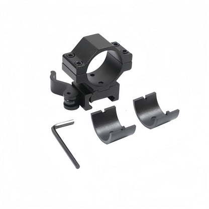 Quick-release sight fixing fixture, pipe diameter 25.4mm/30mm, used for 20mm guide rails