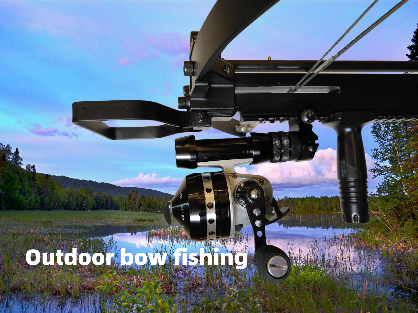 Bowfishing Kit: Complete Set for Crossbows - Includes Reel, Mount + Sleeve, Ring.